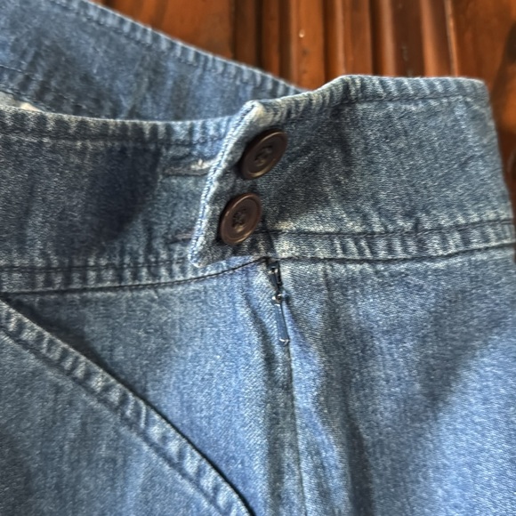 Pendleton Blue Jean Denim Midi Skirt Sz 8P w/ Pockets for Women - Picture 4 of 8